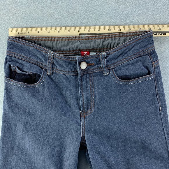 **SOLD**Y2K Tristan Womens Jeans 4 x 30.5 Wide Leg Mid Rise Thick Stitching - Picture 9 of 12
